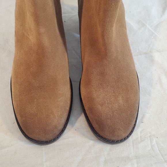 Sam Edelman Kaiti Chelsea Boots Women's Size 6 Brown Suede Block Heel New - Picture 5 of 6